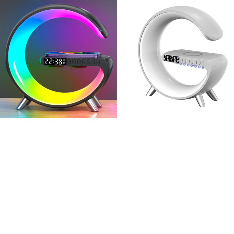 two piece set for Intelligent G Shaped LED Lamp Bluetooth Speake Wireless Charger Atmosphere Lamp App Control For Bedroom Home Decor