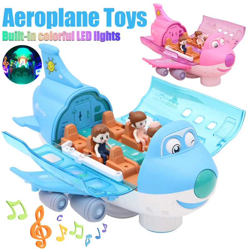 Airplane toys with built-in colorful LED lights