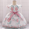 bean sand powder children's summer clothing new baby birthday party wedding dress 