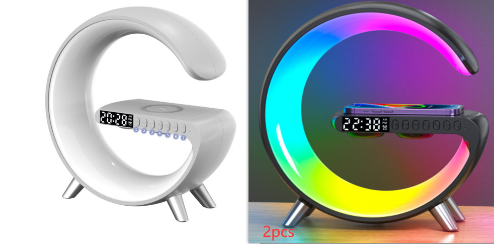 one white and two black atmosphere lamp set