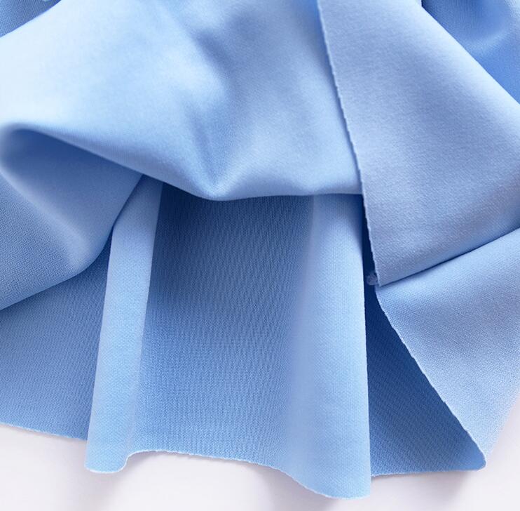 the clothing material for blue baby dress