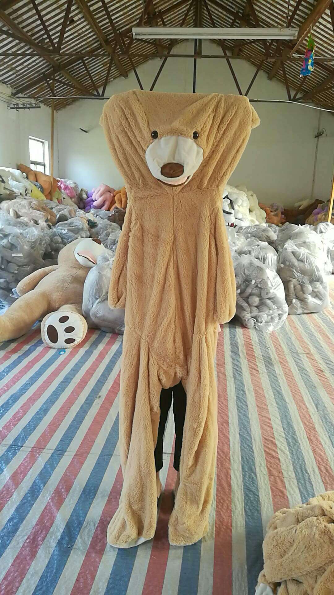 the outer cloth for giant life size skin for teddy bear
