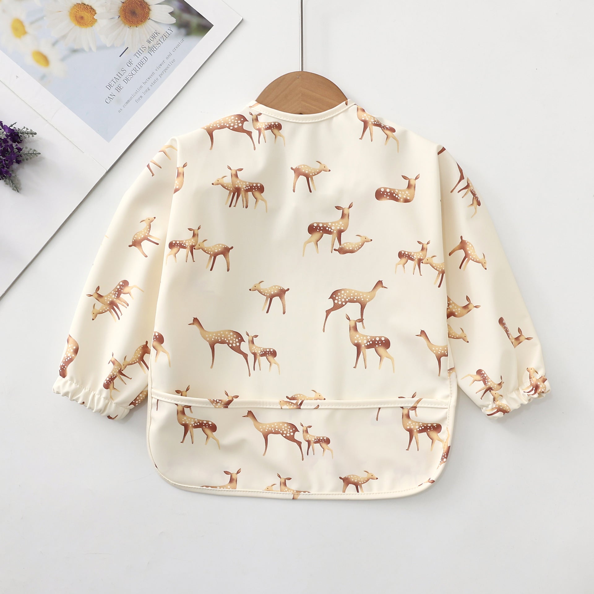 bib for babies with deer print