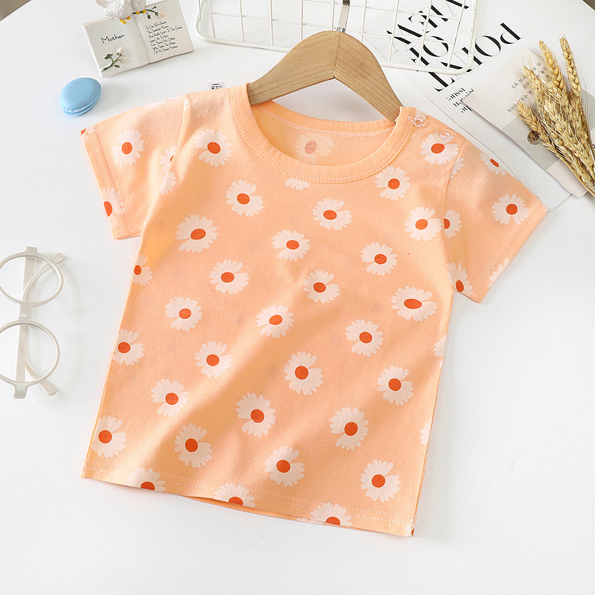 flower design tshirt for children 