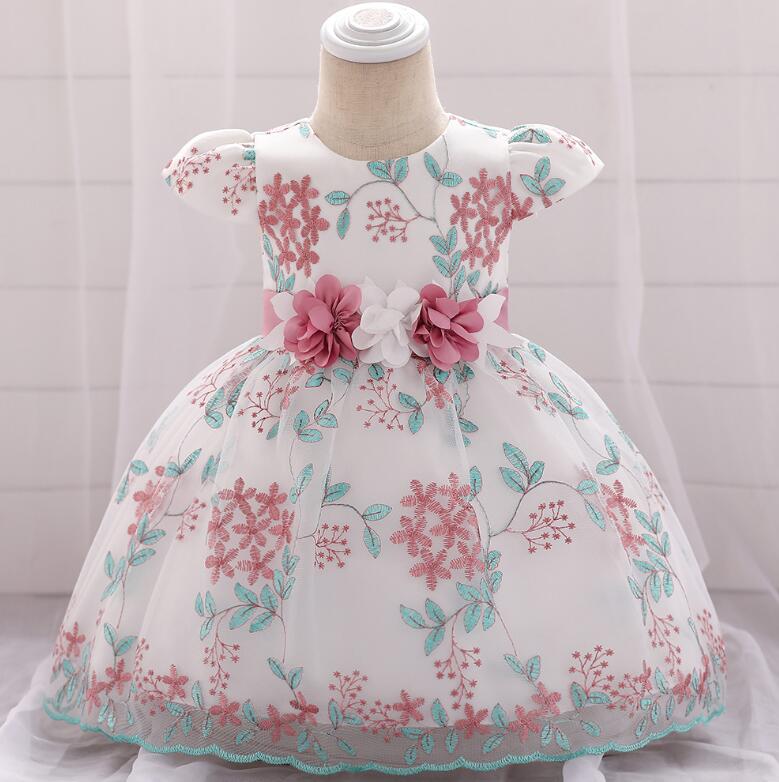 children's cute pink summer dress for parties