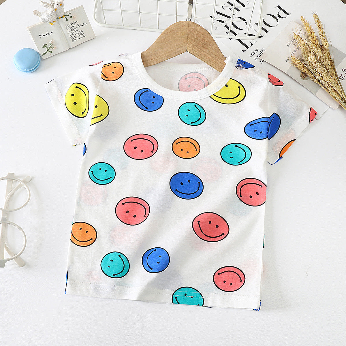 baby half sleeved bottoming shirt