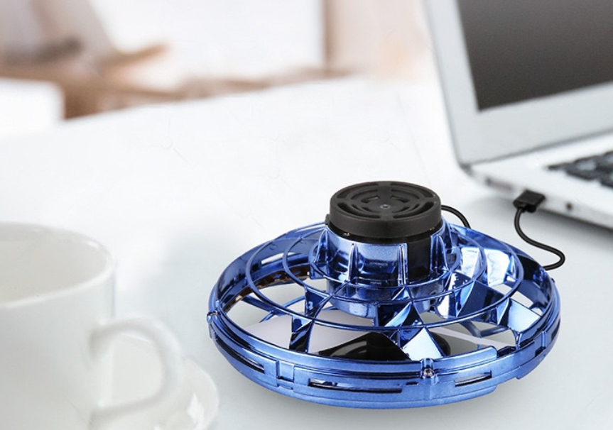 the toy spinners can be charged from a device like laptop and computers too